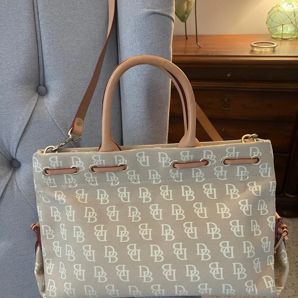 Dooney & Bourke Pristine Leather trim Bag - Picture 4 of 16